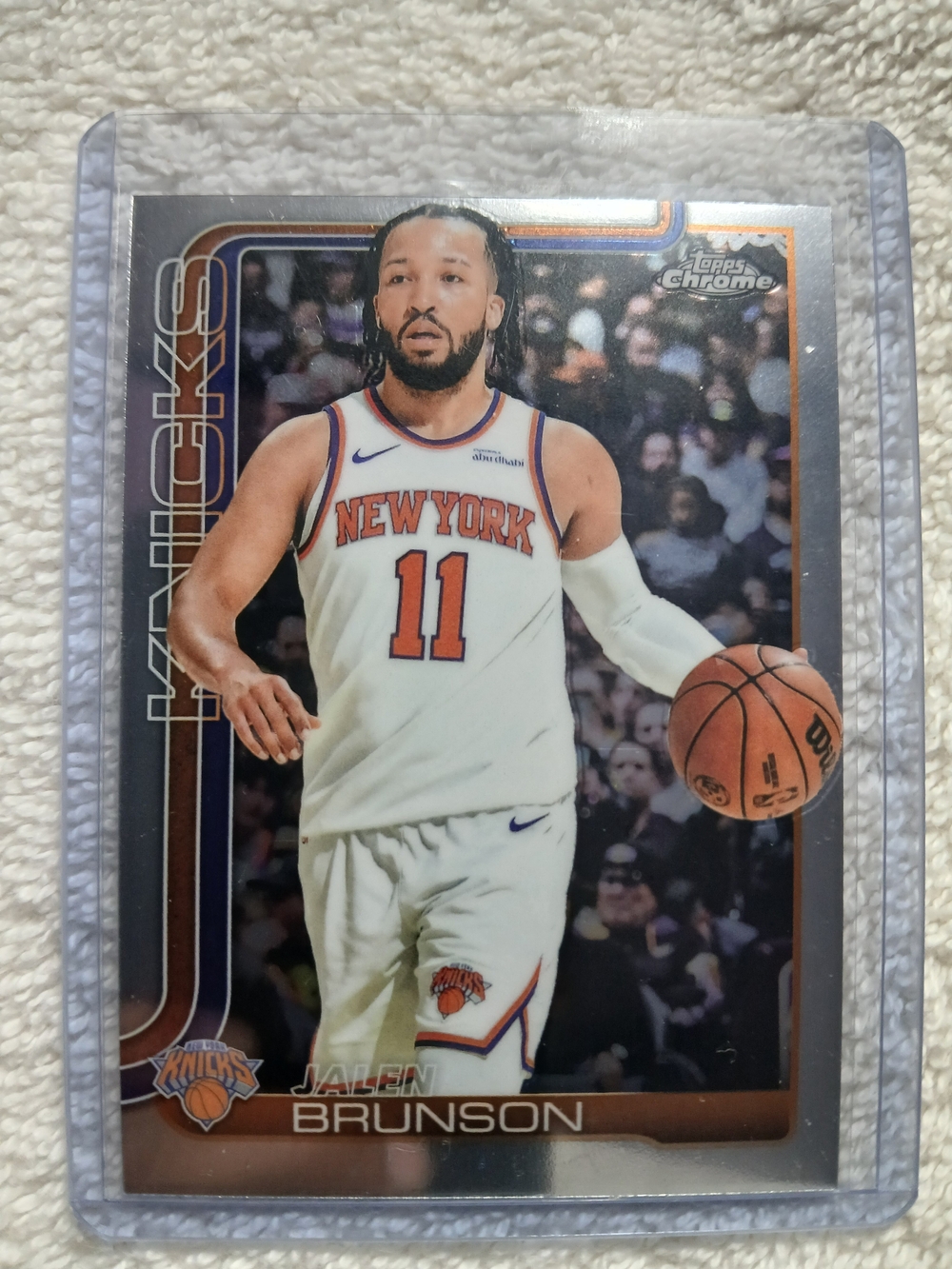 2025 Topps Chrome/ Jalen Brunson #101 basketball trading card